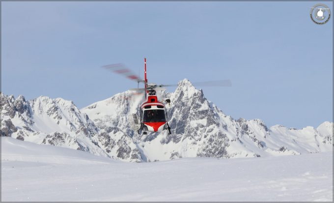 Helicoptère avec le SAF