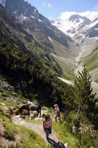 Montée à Temple ecrins