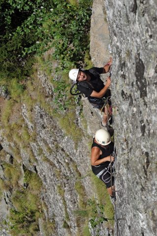 Arrivée Via-ferrata de Saint Christophe