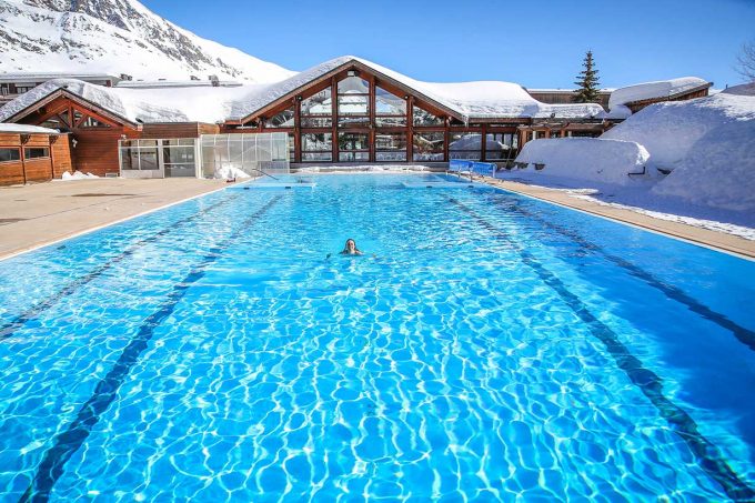 Piscine découverte hiver