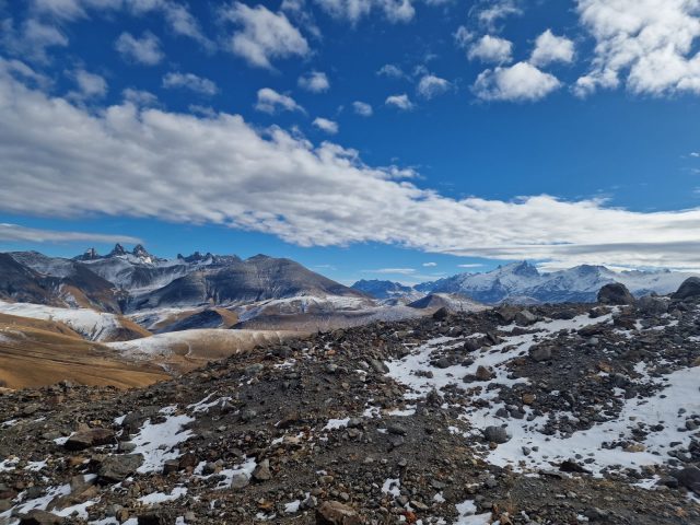 Les aiguilles d’Arves face à la Meije