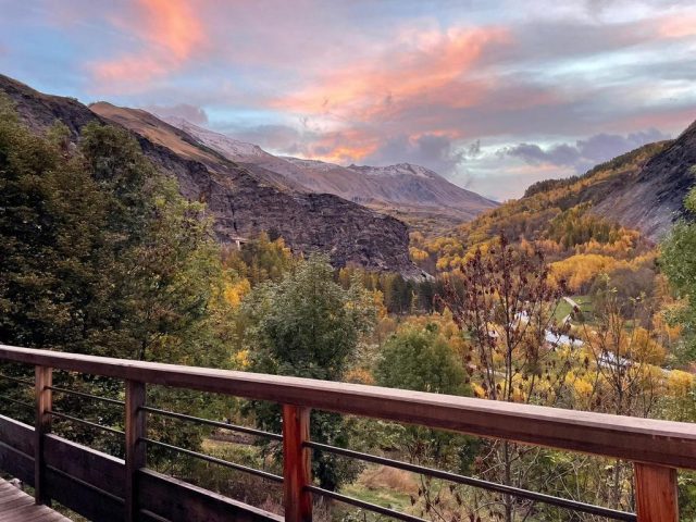 Vue du balcon, automne