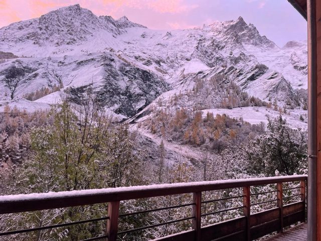 Vue du balcon, hiver